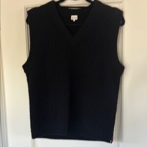 kule Black V-Neck Sweater Vest
